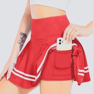 Red and white tennis/golf skort